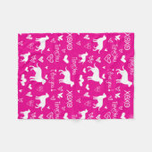 Labrador Retriever Decke mit Herz-Doodles (Vorderseite (Horizontal))