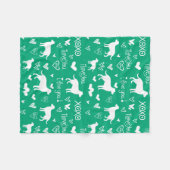 Labrador Retriever-Decke mit Herz-Doodles  Fleecedecke (Vorderseite (Horizontal))