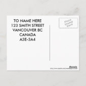 Labrador Retriever denkt daran, dass du zurückkomm Postkarte (Rückseite)