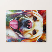 Labrador Retriever Dog Akrylic Print Dog Lover Puzzle (Horizontal)