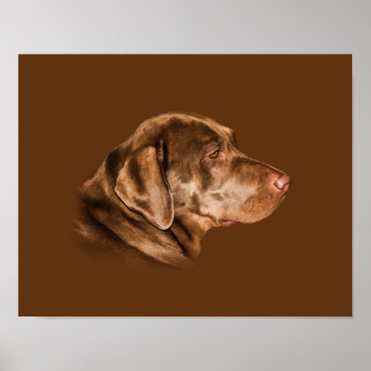 Labrador Retriever Dog, anpassbar Poster (Vorne)