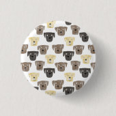Labrador Retriever Dog Button (Vorderseite)