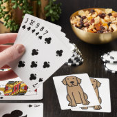 Labrador Retriever Dog Cartoon Spielkarten (In Situ)