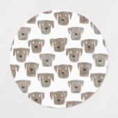 Labrador Retriever Dog Etiketten (Design 2)