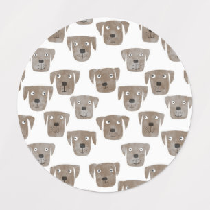 Labrador Retriever Dog Etiketten