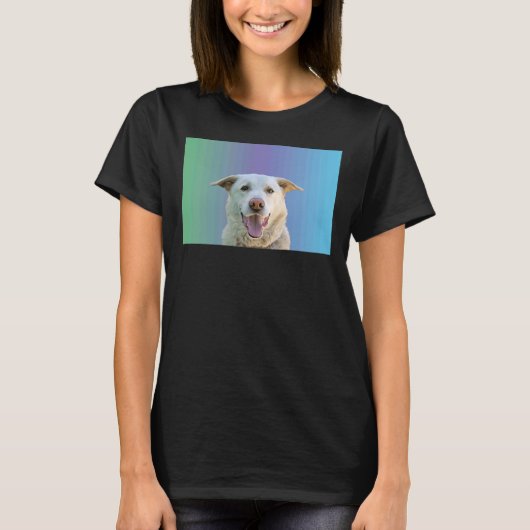 Labrador Retriever Dog Face T-Shirt (Vorderseite)