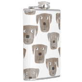 Labrador Retriever Dog Flachmann (Rechts)