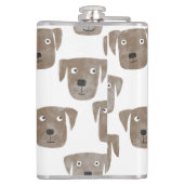 Labrador Retriever Dog Flachmann (Rückseite)