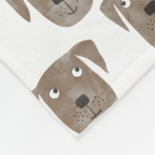 Labrador Retriever Dog Fleecedecke (Ecke)