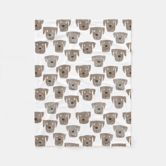 Labrador Retriever Dog Fleecedecke (Vorderseite)