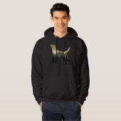Labrador Retriever Dog Forest Mountain Sunset Hoodie (Vorne ganz)