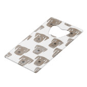 Labrador Retriever Dog Geldbeutel Flaschenöffner (Rückseite Schrägansicht)