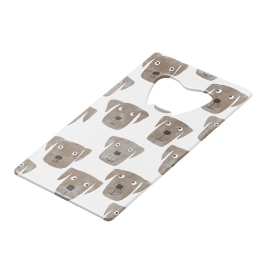 Labrador Retriever Dog Geldbeutel Flaschenöffner (Rückseite Schrägansicht)