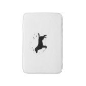 Labrador Retriever Dog - Halloween Moon Silhouette Badematte (Vorderseite Vertikal)