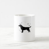 Labrador Retriever Dog � Halloween Moon Silhouette Kaffeetasse (Mittel)