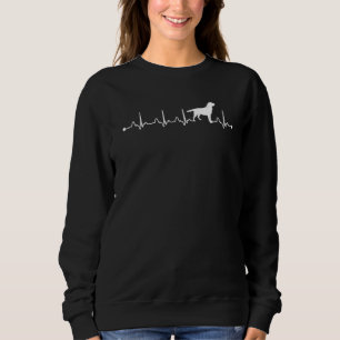 Labrador Retriever Dog Heartbeat Ekg Mama Sweatshirt