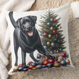 Labrador Retriever Dog Holiday Weihnachten Kissen