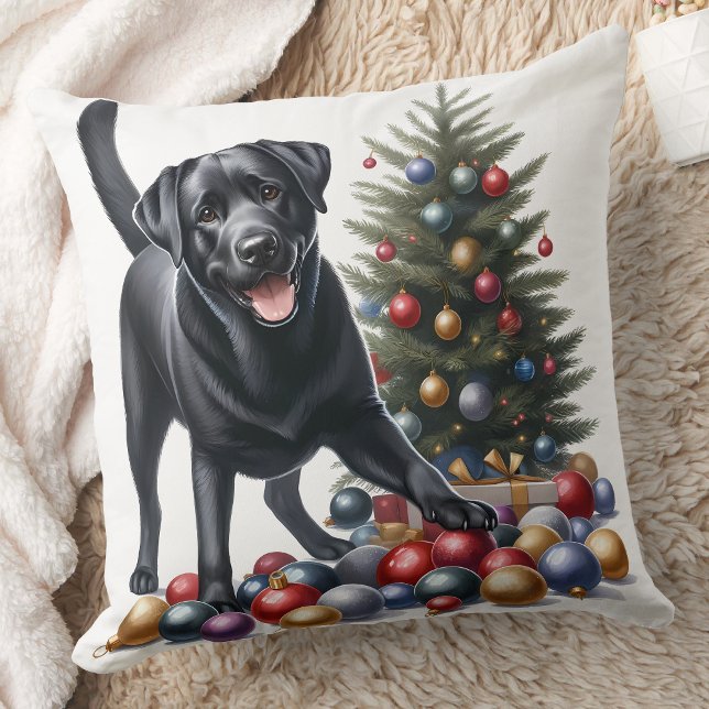 Labrador Retriever Dog Holiday Weihnachten Kissen (Von Creator hochgeladen)