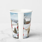 Labrador Retriever Dog in Schnee Weihnachten Pappbecher (Links)