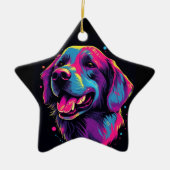 Labrador Retriever Dog Keramik Ornament (Vorne)