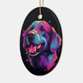 Labrador Retriever Dog Keramik Ornament (Links)