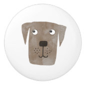 Labrador Retriever Dog Keramikknauf (Vorderseite)