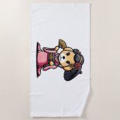 Labrador Retriever Dog Kimono Strandtuch (Vorderseite)