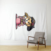 Labrador Retriever Dog Kimono Wandteppich (Beispiel (Horizontal))