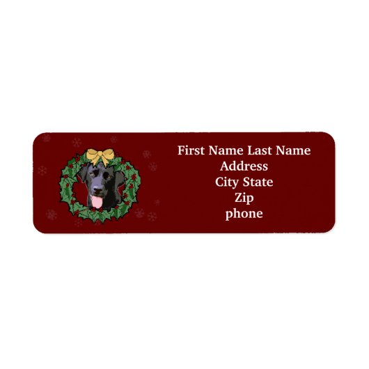 Labrador Retriever Dog: Labrador Dog für Weihnacht (Vorne)