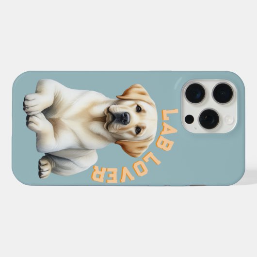 Labrador Retriever Dog Lover iPhone Hülle (Rückseite (Horizontal))
