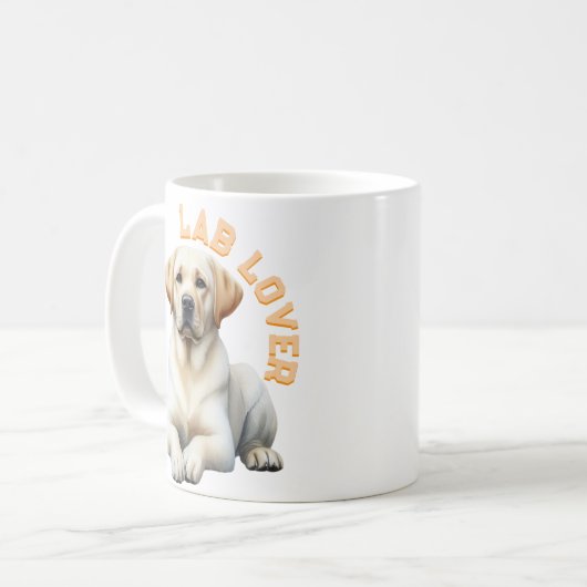Labrador Retriever Dog Lover Kaffeetasse (Vorderseite Links)