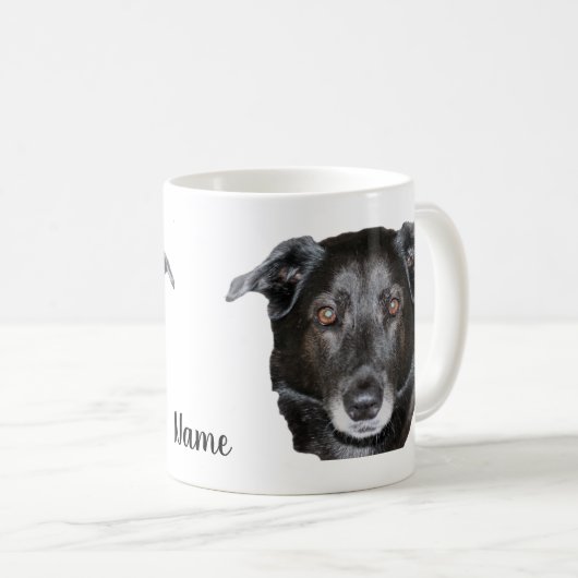 Labrador Retriever Dog Lover Personalisiert Kaffeetasse (VorderseiteRechts)