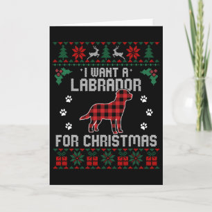 Labrador Retriever Dog Lover spendet hässliche Wei Karte