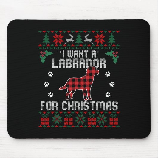 Labrador Retriever Dog Lover spendet hässliche Wei Mousepad (Vorne)