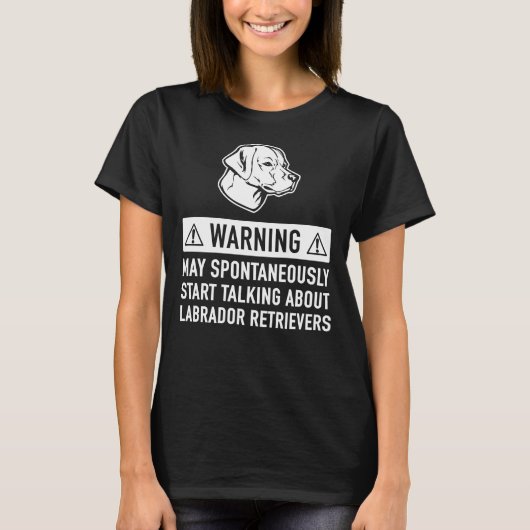 Labrador Retriever Dog Lover T-Shirt (Vorderseite)