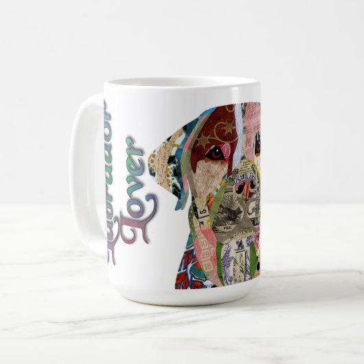Labrador Retriever Dog Lover Tasse (Vorderseite Links)