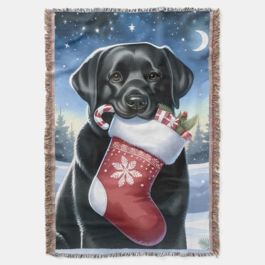 Labrador Retriever Dog Lover Weihnachten Decke (Vorderseite Vertikal)