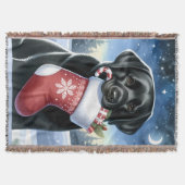 Labrador Retriever Dog Lover Weihnachten Decke (Vorderseite)