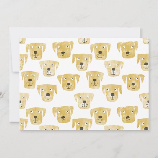 Labrador Retriever Dog Neue Ankündigung (Rückseite)