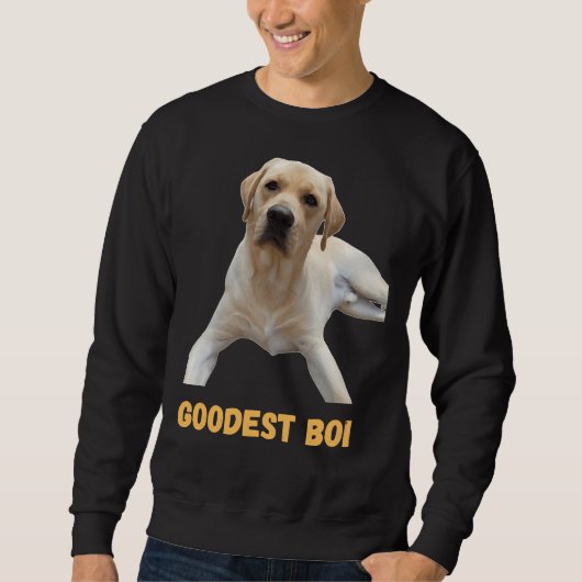 Labrador Retriever Dog Niedlich Dog Good Boi Goode Sweatshirt (Vorderseite)