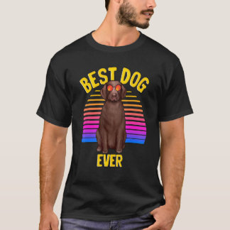 Labrador Retriever Dog Niedlich Retro Bester Hund T-Shirt