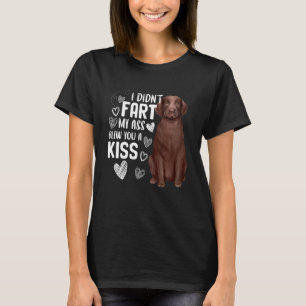 Labrador Retriever Dog Niedliche Furz Blew Kiss T-Shirt