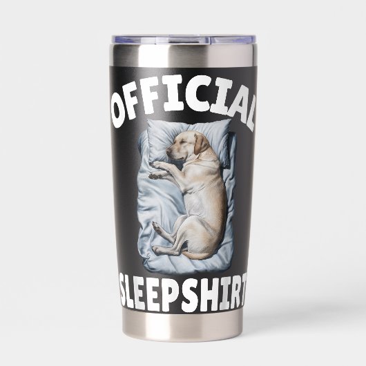 Labrador Retriever Dog Official Sleepshirt Napping Thermobecher (Vorderseite)