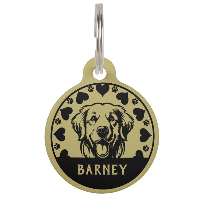 Labrador Retriever Dog Owner Haustiermarke (Vorderseite)