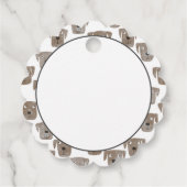 Labrador Retriever Dog Pattern Geschenkanhänger (Rückseite)