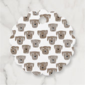 Labrador Retriever Dog Pattern Geschenkanhänger (Vorderseite)
