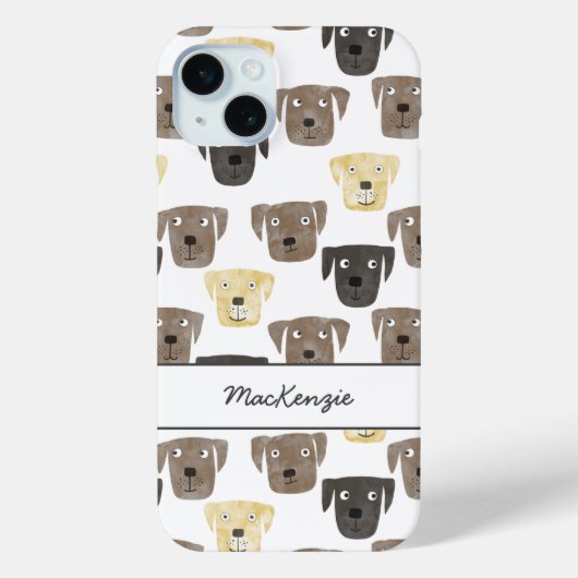 Labrador Retriever Dog Personalisiert Case-Mate iPhone Hülle (Rückseite)