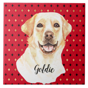 Labrador Retriever Dog Personalisiert Fliese
