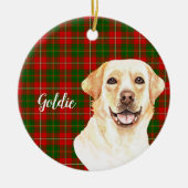 Labrador Retriever Dog Personalisiert Keramik Ornament (Vorne)