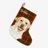 Labrador Retriever Dog Personalisiert Kleiner Weihnachtsstrumpf (Vorderansicht (hängend))